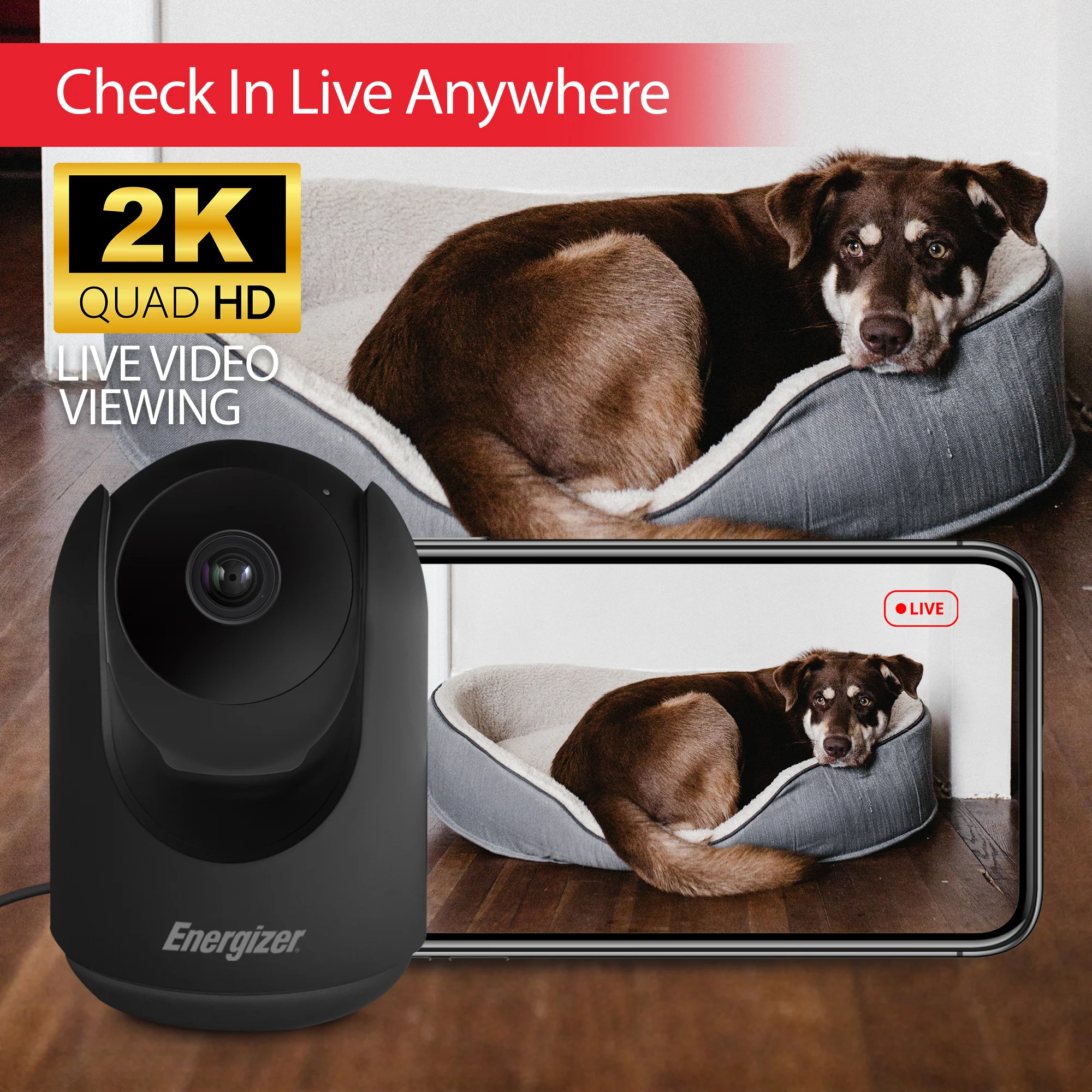 Smart Wi-Fi 1080P Full HD Indoor P/T Security Camera with Motion Tracking - Image 4