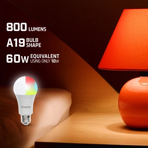 Smart Wi-Fi White + Multi-Color LED Light Bulb - Image 2