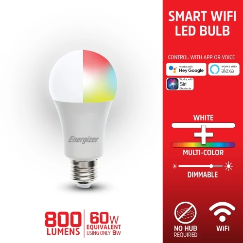 Smart Wi-Fi White + Multi-Color LED Light Bulb - Image 4