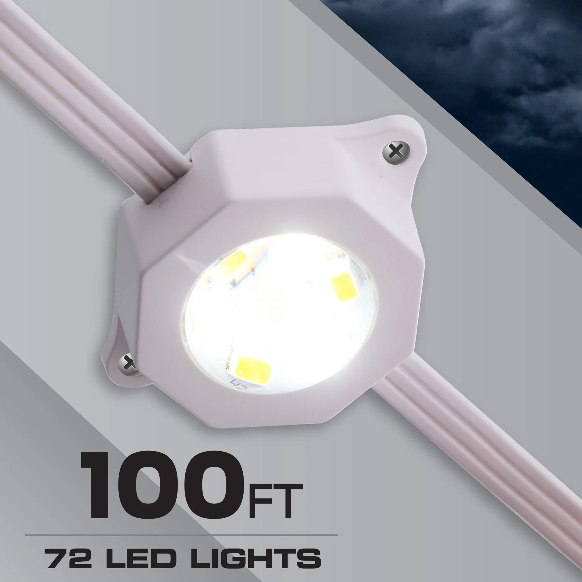 Smart 100 Ft. Outdoor Multicolor Permanent Eaves String Lights - Image 6
