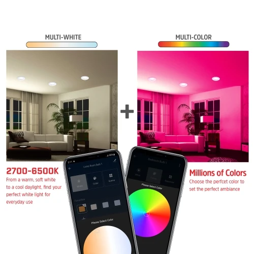 Smart 5/6in Multicolor Multi-white Downlight Light Bulb - Image 4