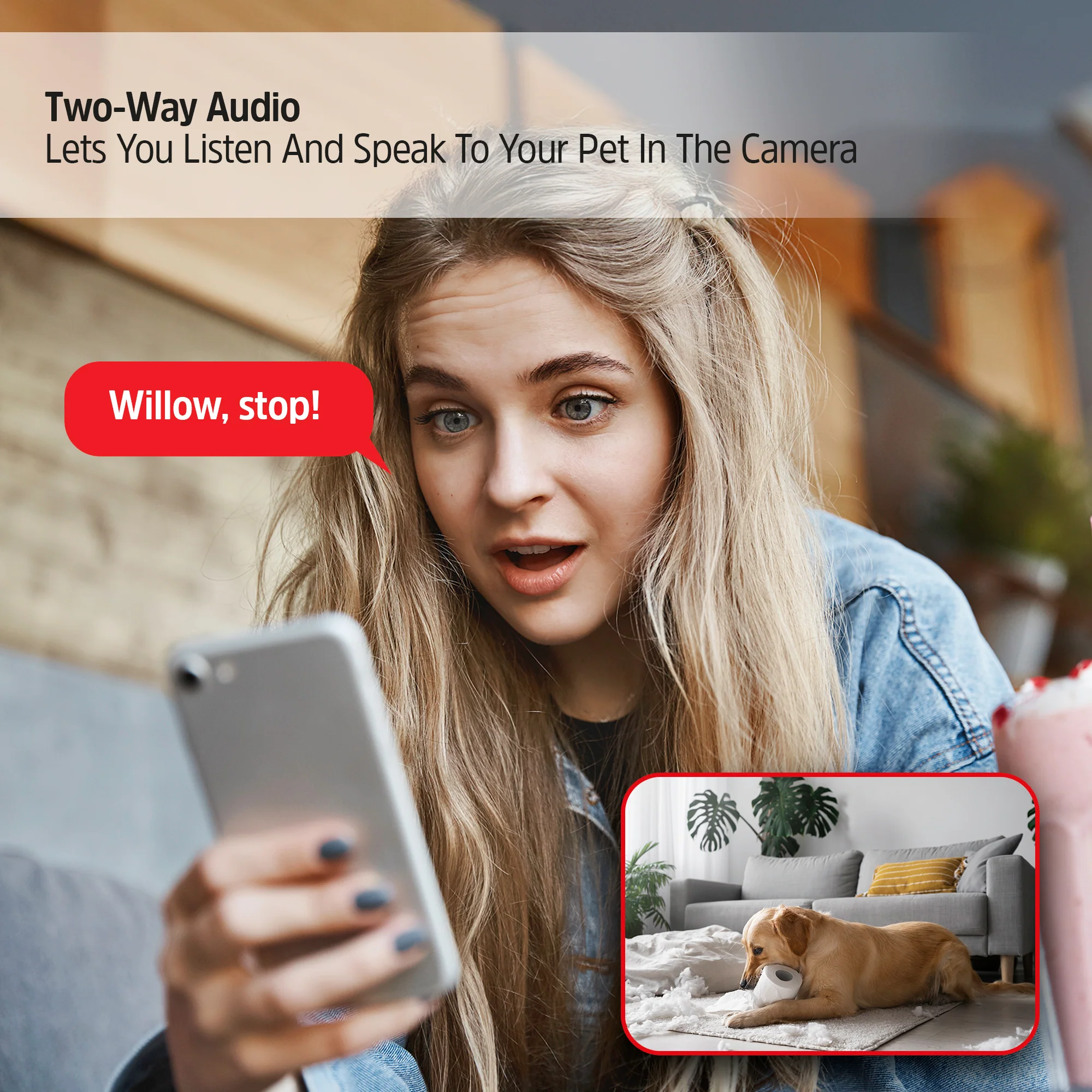 Smart Wi-Fi 2K Video Camera Two-Way Audio Pet Treater - Image 4