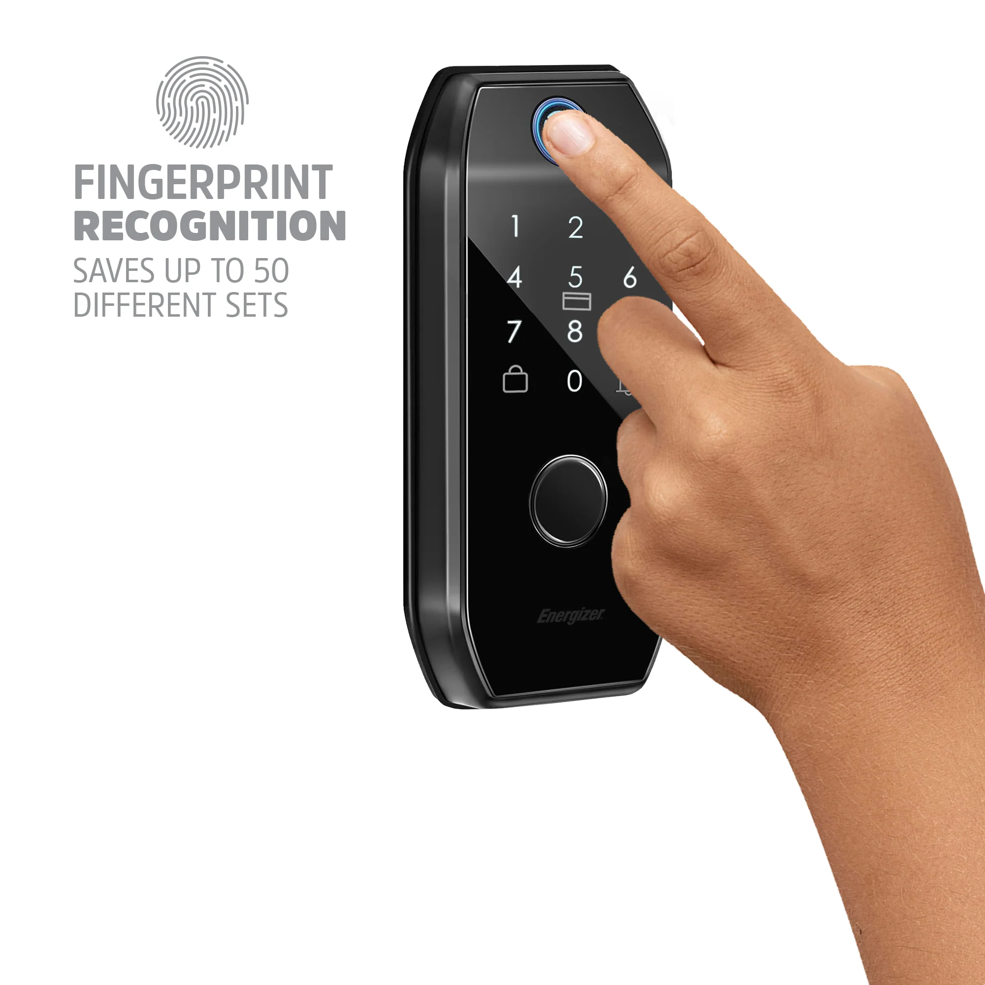 Smart 5 in 1 Deadbolt Door Lock, Fingerprint, Code, Mobile App, Key Fob - Image 5