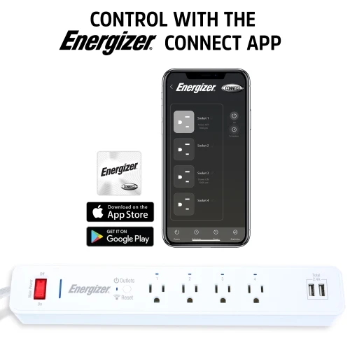 Smart WiFi Surge Protector with 4 AC Ports, 2 USB Ports - Image 9